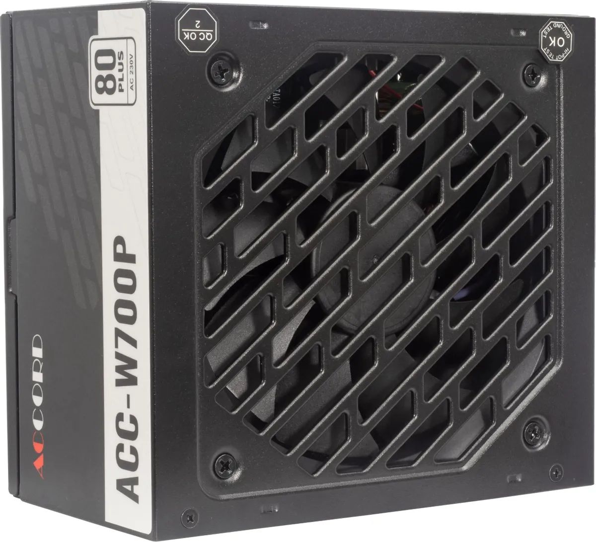 картинка Блок питания Accord 700W ATX ACC-W700P 80 PLUS WHITE, RTL от магазина КомпьютерЦентр