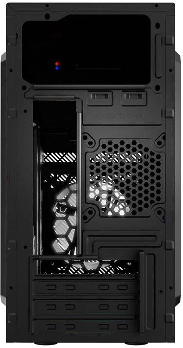 картинка Корпус CBR mATX Minitower RD850, без БП, кабель питания 1.2м, Black (PCC-MATX-RD850-WPSU) от магазина КомпьютерЦентр