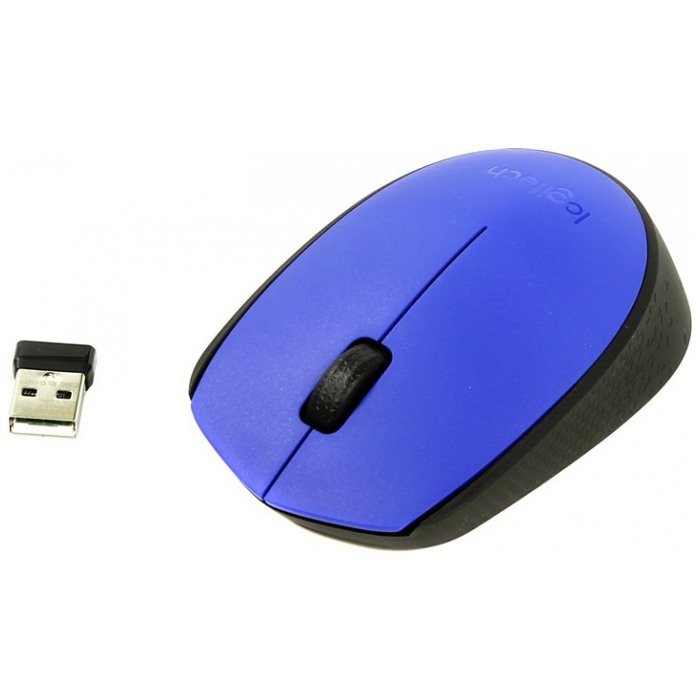 картинка Мышка Logitech M171 Wireless Blue/ Black (910-004640) от магазина КомпьютерЦентр