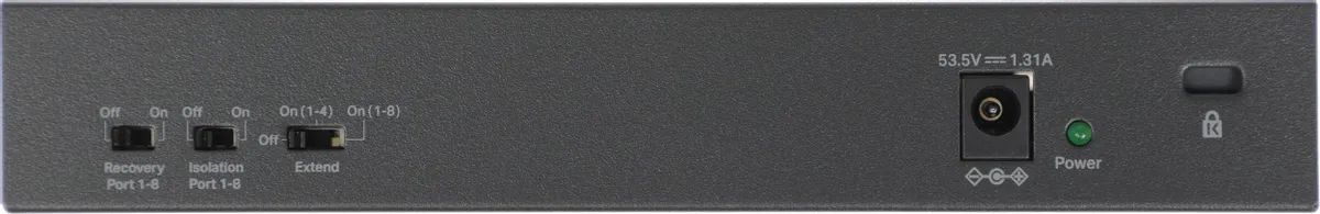 картинка Switch 8-port Mercusys MS110CP (L2) 8x100Мбит/ с 2x1Гбит/ с 8PoE+ 65W неуправляемый от магазина КомпьютерЦентр