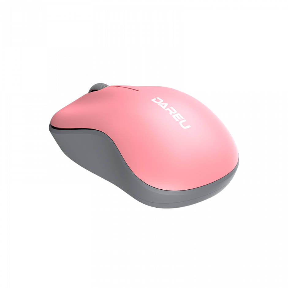 картинка Мышка Dareu LM106G Pink-Grey (розовый с серым), беспроводная от магазина КомпьютерЦентр