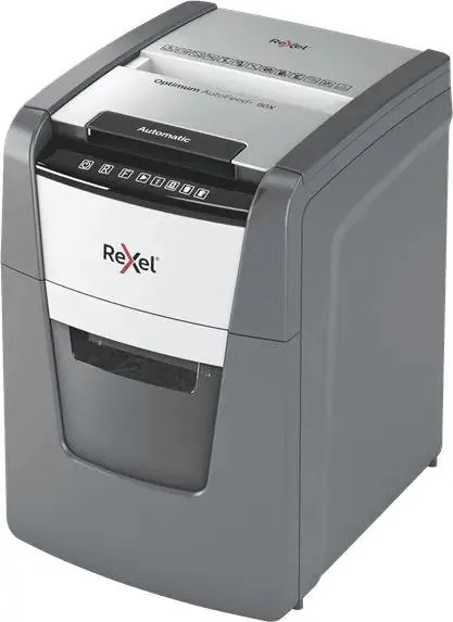 картинка Шредер Rexel Optimum AutoFeed 90X, черный, 2020090XEU от магазина КомпьютерЦентр