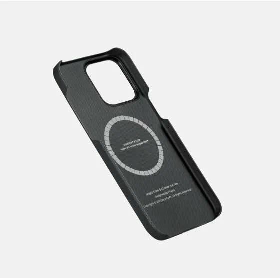 картинка Чехол PITAKA MagEZ Case 5 для iPhone 15 Pro 6.1'', принт разрыв линии (Break The Line) от магазина КомпьютерЦентр