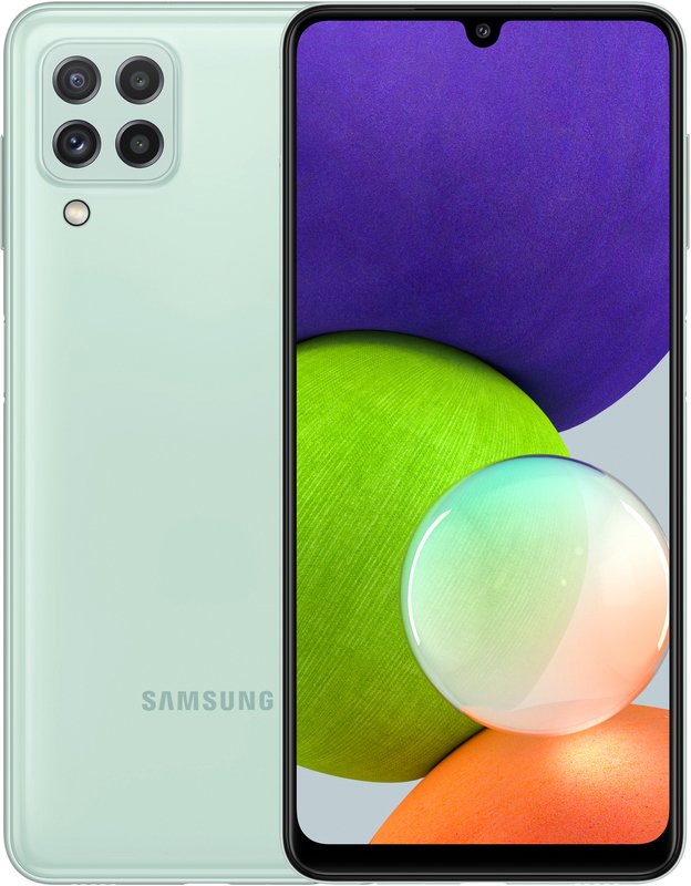 картинка Смартфон Samsung Galaxy A22 4Gb 128Gb Green (SM-A225FLGGSER) от магазина КомпьютерЦентр