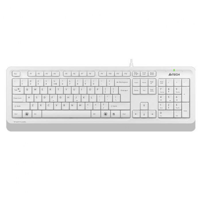 картинка Клавиатура A4tech Fstyler FK10 Multimedia White/ Gray USB (FK10 White) от магазина КомпьютерЦентр