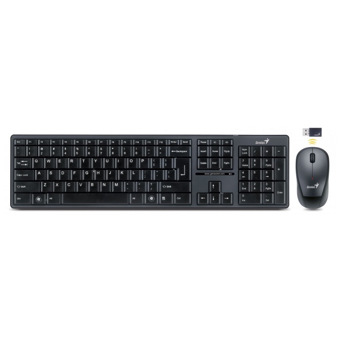 картинка Клавиатура+мышь Genius SlimStar 8000 Black Wireless (31340035111) от магазина КомпьютерЦентр