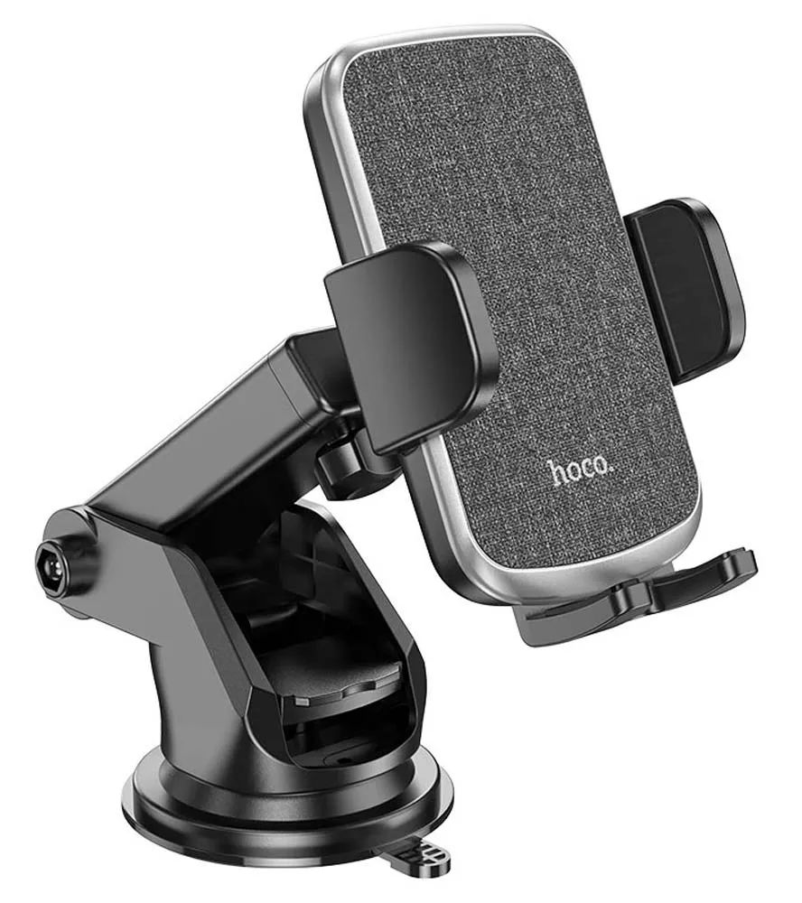 картинка Автодержатель Hoco CA95 Polaris push-type telescopic suction cup car holder black от магазина КомпьютерЦентр