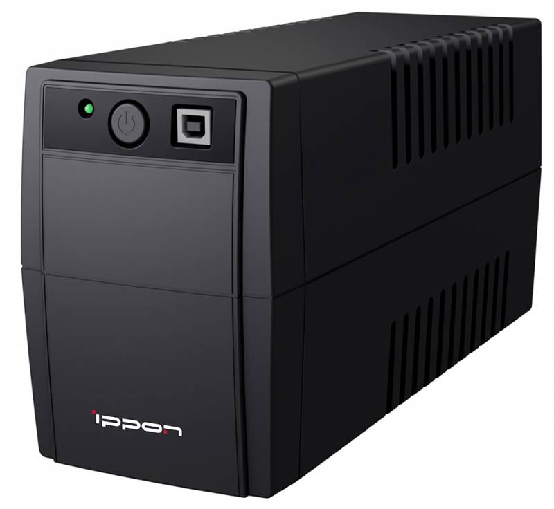 картинка ИБП Ippon Back Basic 1050 600Вт 1050BA Black (403407) от магазина КомпьютерЦентр