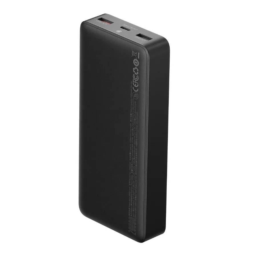 картинка Внешний аккумулятор Baseus Bipow Digital Display Fast Charge 20000mAh 25W Black (cable Type-C to Type-C) от магазина КомпьютерЦентр