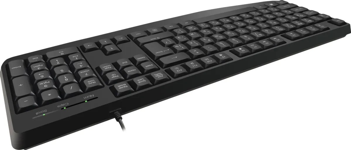 картинка Клавиатура Defender Atom HB-546 проводная, USB, чёрный (45546) от магазина КомпьютерЦентр