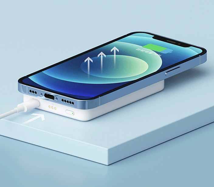 картинка Беспроводной магнитный аккумулятор Xiaomi Magnetic Wireless Power Bank 5000mAh Magsafe P05ZM White от магазина КомпьютерЦентр