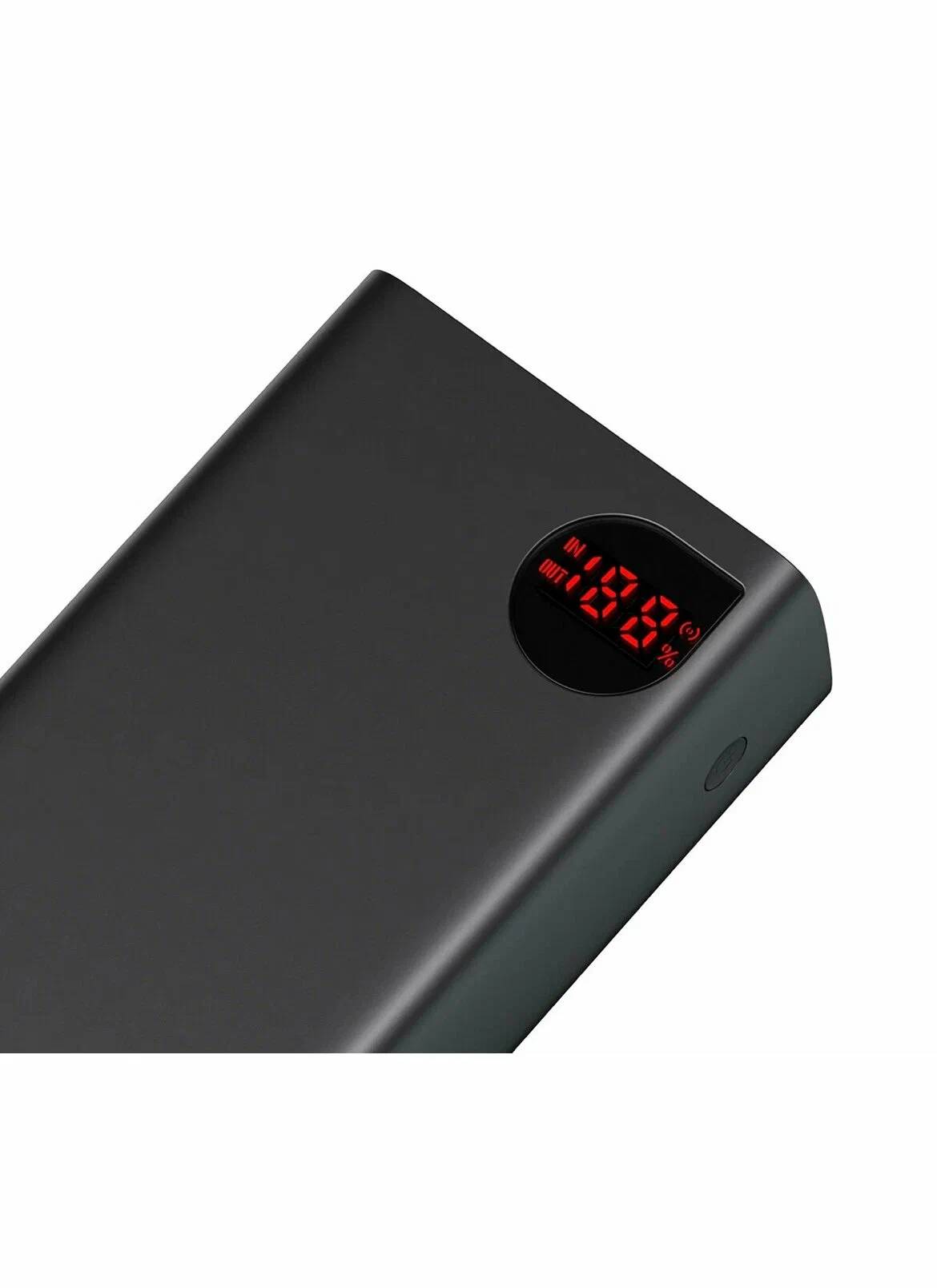 картинка Внешний аккумулятор Baseus Adaman Digital Display Fast Charge 40000mAh 22.5W Black (Cable USB to Type-C) от магазина КомпьютерЦентр
