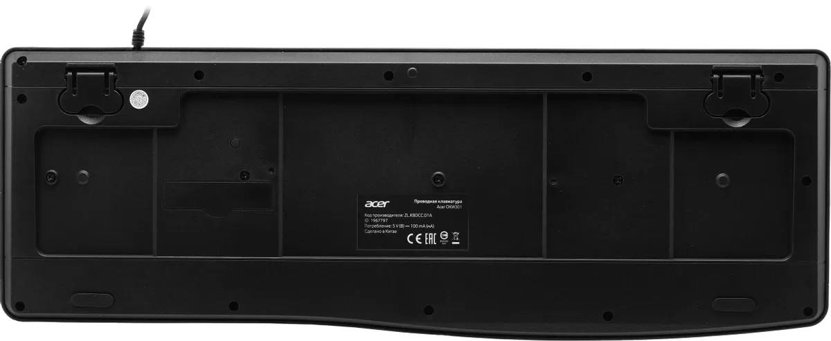 картинка Клавиатура Acer OKW301черный USB (ZL.KBDCC.01A) от магазина КомпьютерЦентр
