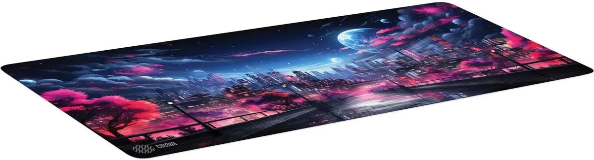 картинка Коврик для мышки Cactus Fantasy space 900x400x3мм (CS-MP-PRO14XXL) от магазина КомпьютерЦентр