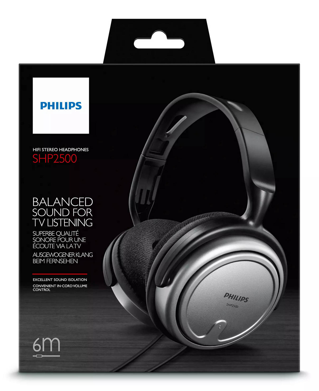 картинка Наушники Philips SHP2500 Black/ Gray от магазина КомпьютерЦентр