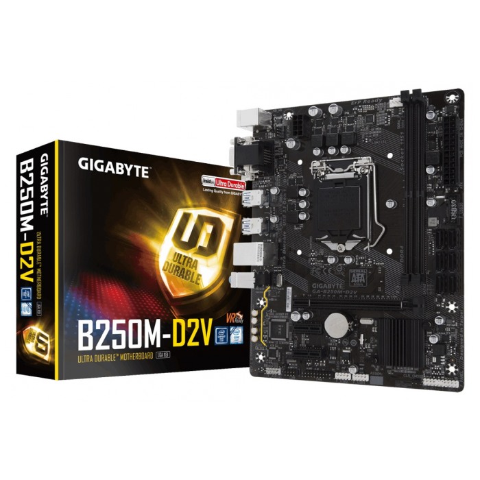 картинка Материнская плата Gigabyte GA-B250M-D2V (GA-B250M-D2V) от магазина КомпьютерЦентр