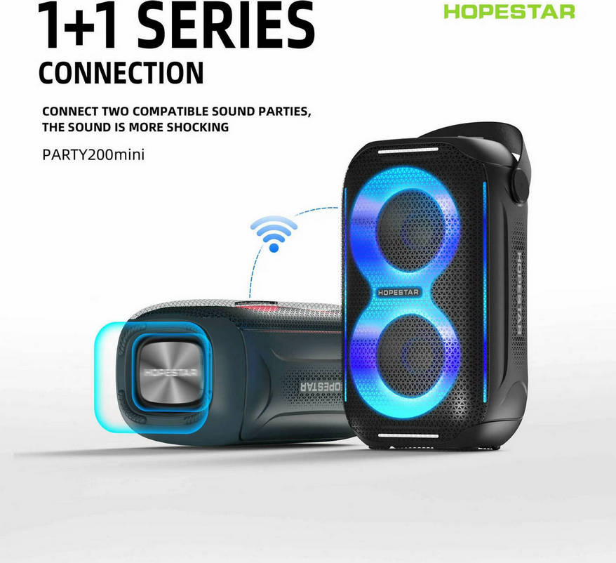 картинка Bluetooth колонка Hopestar Party 200 mini 20W, черная от магазина КомпьютерЦентр