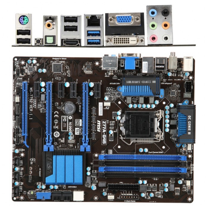 картинка Материнская плата MSI Z77A-G45 (Z77A-G45) от магазина КомпьютерЦентр