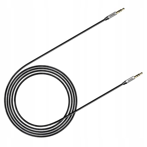 картинка Кабель аудио Baseus Yiven Audio Cable Male to male M30 1m Silver+Black (CAM30-BS1) от магазина КомпьютерЦентр