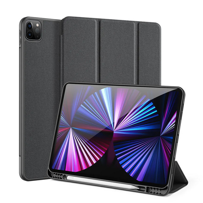 картинка Чехол книжка для iPad Pro 12.9'' (2021 /  2020) Dux Ducis Domo series черный от магазина КомпьютерЦентр