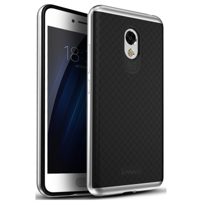 картинка Чехол iPaky TPU+PC for Meizu M3 / M3s (Black/ Silver) от магазина КомпьютерЦентр