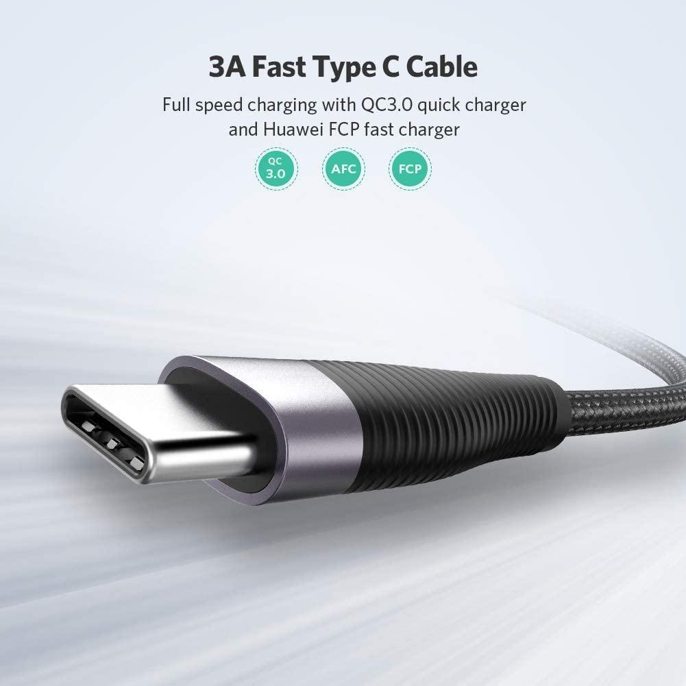 картинка Кабель Type-C 2m USB 2.0 -> Type-C оплетка Ugreen ED022 (60206) черный от магазина КомпьютерЦентр