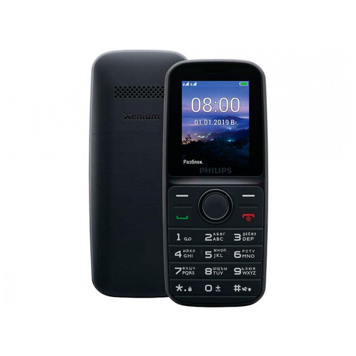 картинка Телефон мобильный Philips E109 Xenium 2Sim Black от магазина КомпьютерЦентр