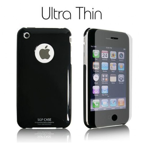 картинка Чехол SGP Ultra Thin High Gloss Black for iPhone 3G/ 3GS (SGP05164) от магазина КомпьютерЦентр