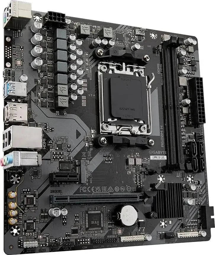 картинка Материнская плата Gigabyte A620M-E Soc-AM5 AMD B650 2xDDR5 mATX от магазина КомпьютерЦентр