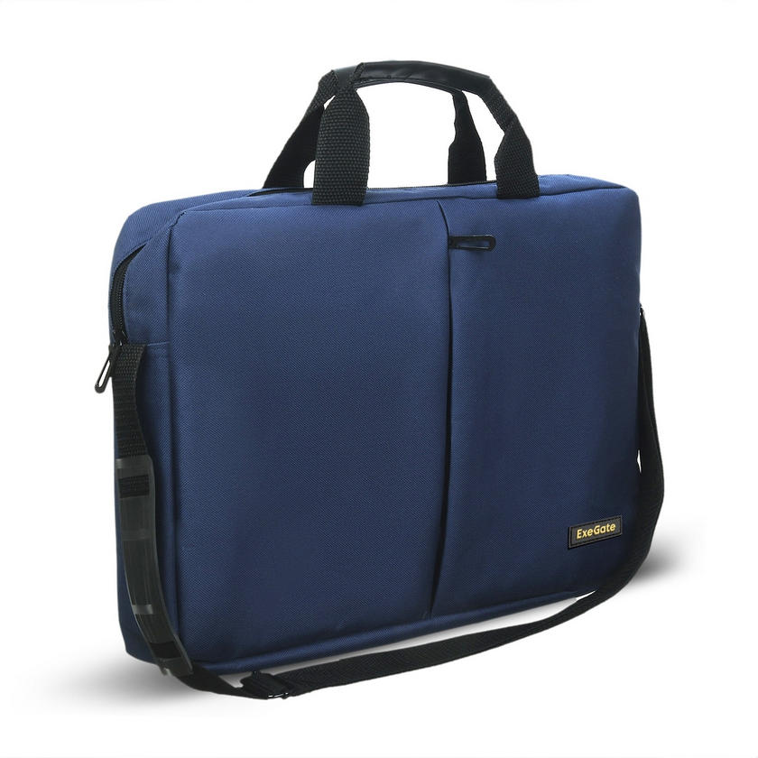 картинка Сумка ExeGate EX264613RUS Office F1590 Dark-Blue,15.6'' (EX264613RUS) от магазина КомпьютерЦентр
