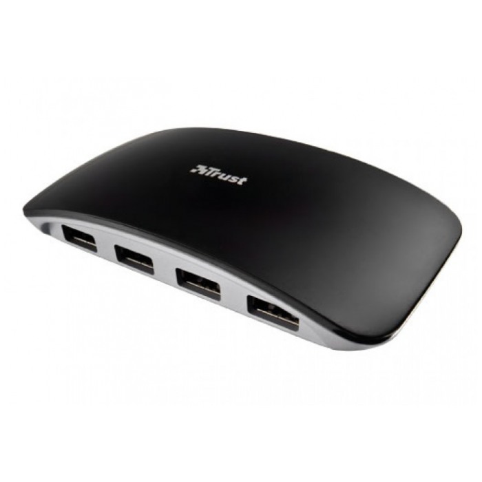 картинка HUB USB Trust 7-port Curve Black (17525) от магазина КомпьютерЦентр