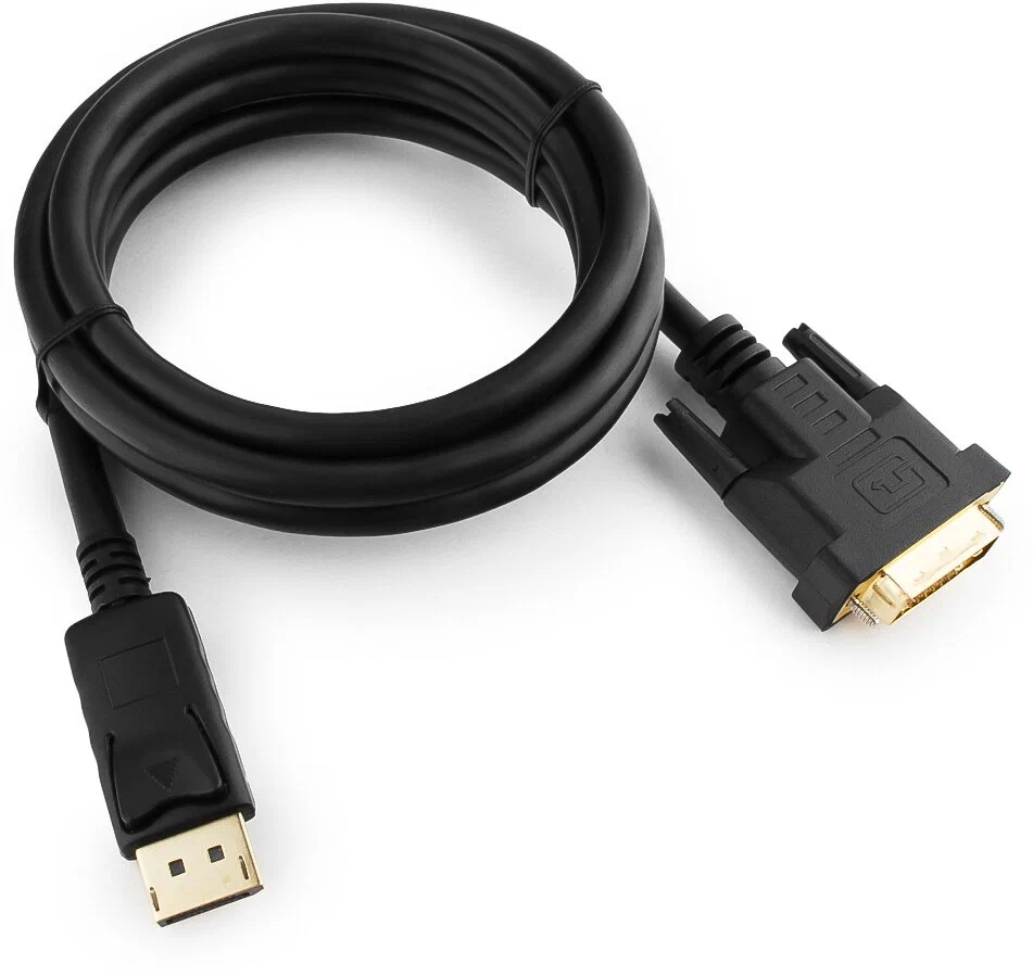 картинка Кабель DisplayPort-DVI Gembird/ Cablexpert 1.8м, 20M/ 19M, черный, экран, пакет (CC-DPM-DVIM-6) от магазина КомпьютерЦентр
