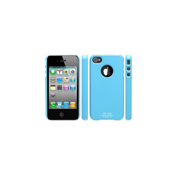 картинка Чехол SGP Ultra Thin Case Pastel Series Tender Blue for iPhone 4 (SGP06925) от магазина КомпьютерЦентр