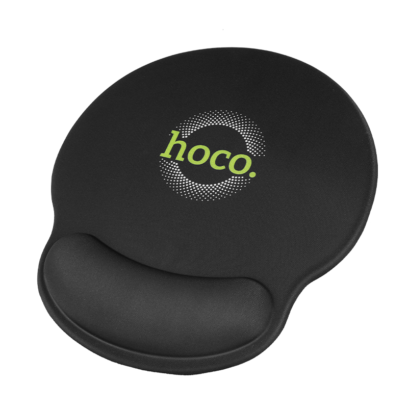 картинка Коврик для мышки HOCO GM30 Polar Fox mouse pad with wrist support black от магазина КомпьютерЦентр