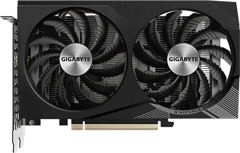 картинка Видеокарта 8Gb GDDR6 GeForce RTX 3050 Gigabyte Windforce PCI-E 4.0 (GV-N3050WF2OCV2-8GD) от магазина КомпьютерЦентр
