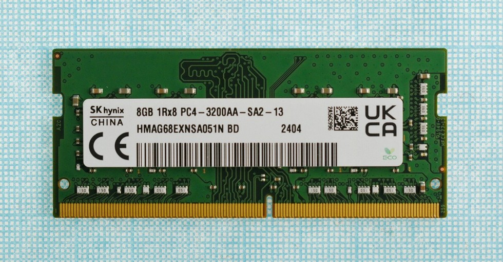 картинка SO-DIMM DDR4 8Gb 3200MHz PC4-25600 Hynix (HMAG68EXNSA051N BD) от магазина КомпьютерЦентр