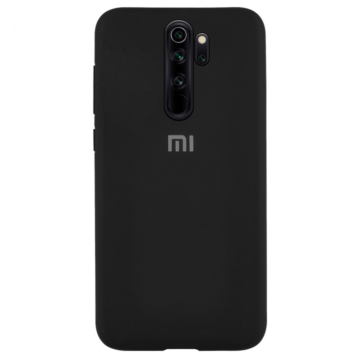 картинка Чехол Xiaomi Silicone Logo Case для Xiaomi Redmi Note 8 Pro Black (Copy) от магазина КомпьютерЦентр
