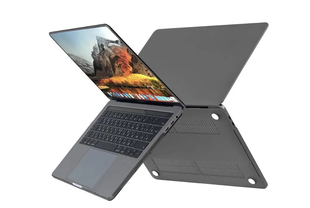 картинка Накладка пластиковая для ноутбука MacBook Pro 14,2'' NEW Matte Black от магазина КомпьютерЦентр