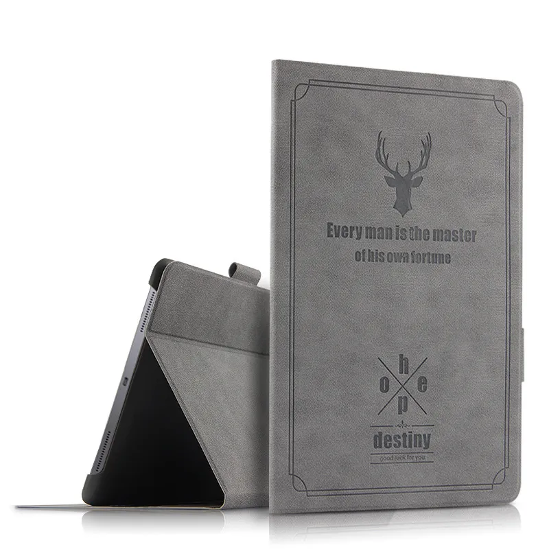 картинка Чехол-книжка MyPads для iPad Air 1 /  iPad Air 2 кожзам, серый от магазина КомпьютерЦентр