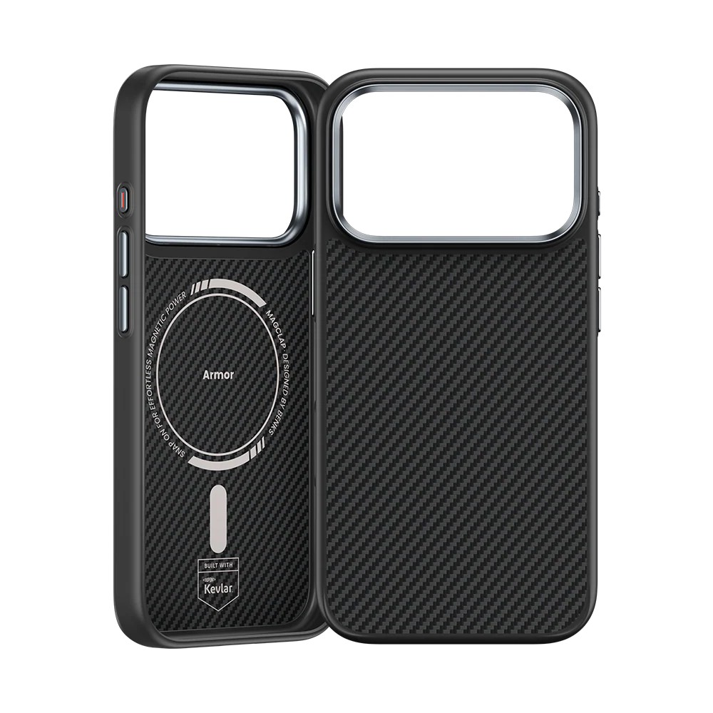 картинка Усиленный чехол Benks ArmorPro Case built with Kevlar 600D для iPhone 17 Pro Max 6.9'' (Black) (C.K.FL.AP.BK.A070) от магазина КомпьютерЦентр