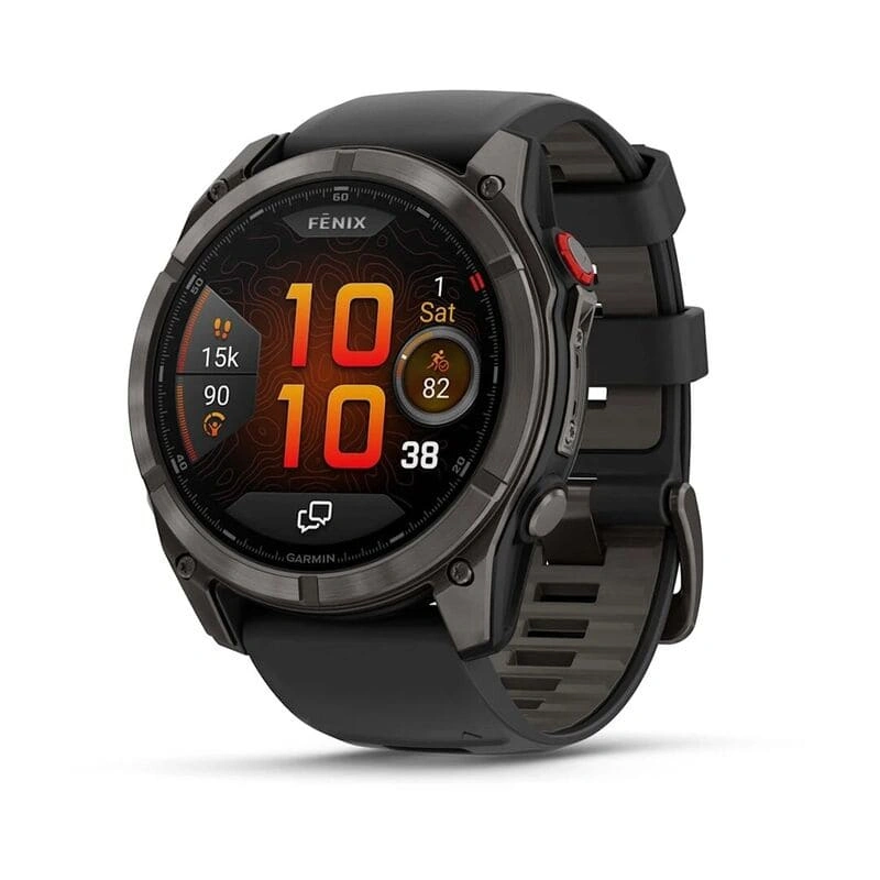 картинка Смарт-часы Garmin Fenix 8 PRO Amоled Sаpphire 51 mm Саrbon Gray DLC with Вlaсk/ Pеbblе Grаy Silicone Bаnd Amoled от магазина КомпьютерЦентр