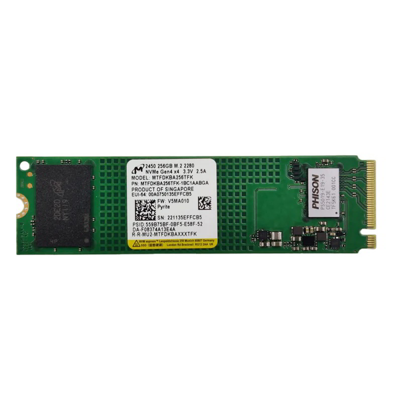 картинка SSD накопитель 256Gb Micron M.2 2280 PCI-E 4x4 (MTFDKBA256TFK-1BC1AABGA) TLC от магазина КомпьютерЦентр