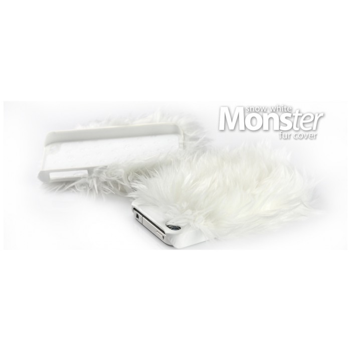 картинка Чехол для iPhone 4 ION Monster Fur Cover Snow White (i948-FUR019) от магазина КомпьютерЦентр