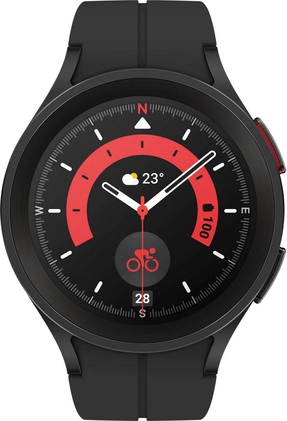 картинка Умные часы Samsung Galaxy Watch5 Pro 45mm Black Titanium (SM-R920) от магазина КомпьютерЦентр