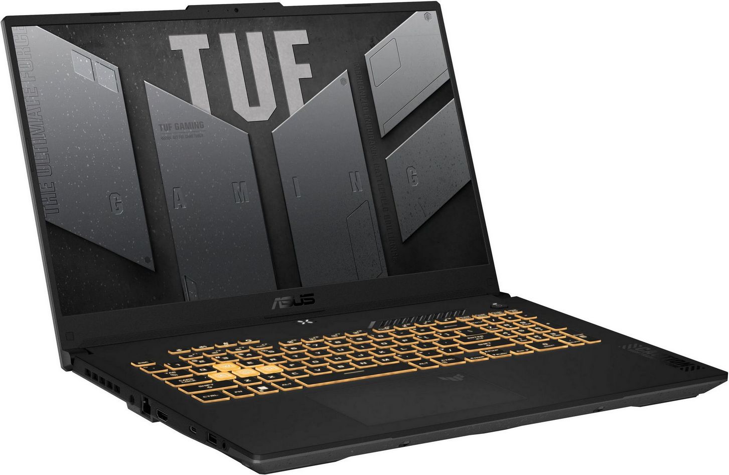 картинка Ноутбук ASUS TUF Gaming FX707VJB-HX098, 17.3'', IPS, FHD, Core 5 210H, 16ГБ, 512ГБ SSD, NVIDIA GeForce RTX 3050, DOS, Mecha Gray от магазина КомпьютерЦентр