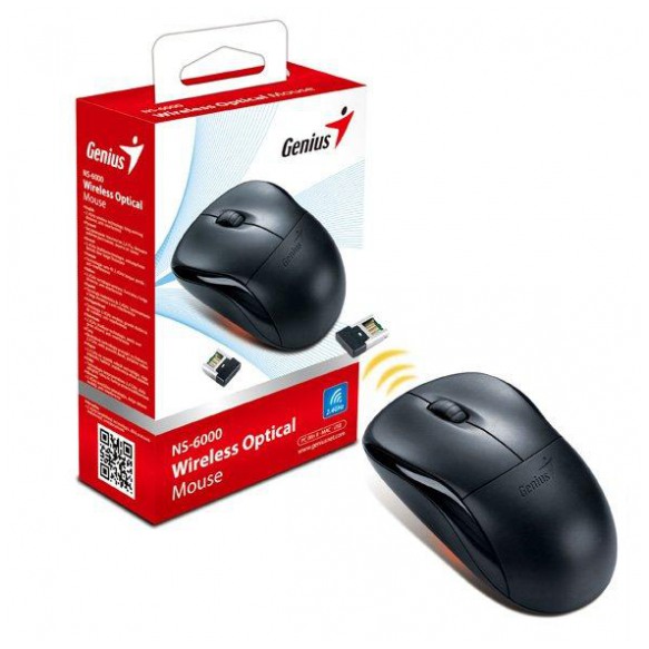 картинка Мышка Genius NS-6000 WL Black (31030089101) от магазина КомпьютерЦентр