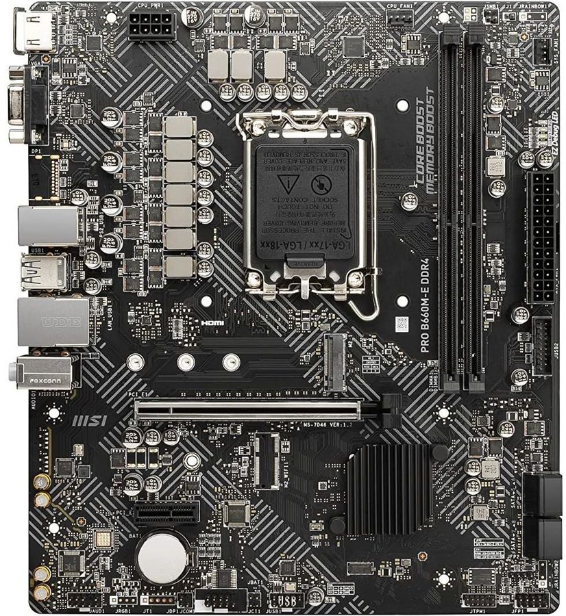 картинка Материнская плата MSI Pro B660M-E DDR4 от магазина КомпьютерЦентр