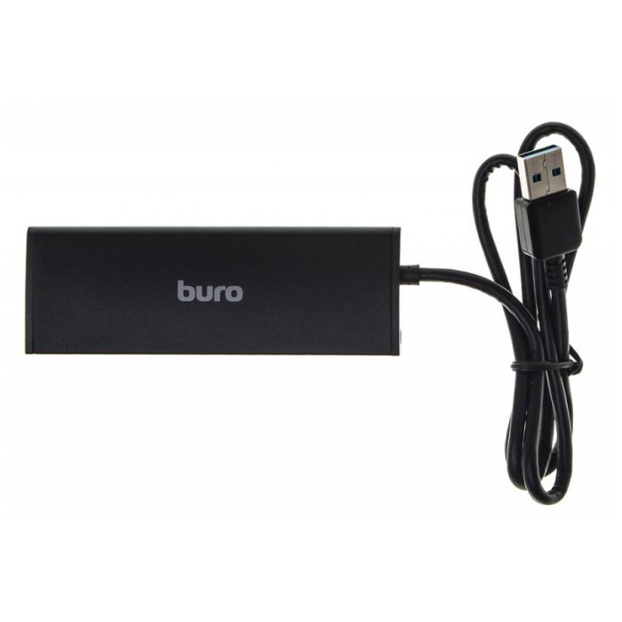картинка HUB USB Buro 4-port BU-HUB4-0.5-U3.0 USB3.0 Black (BU-HUB4-0.5-U3.0) от магазина КомпьютерЦентр