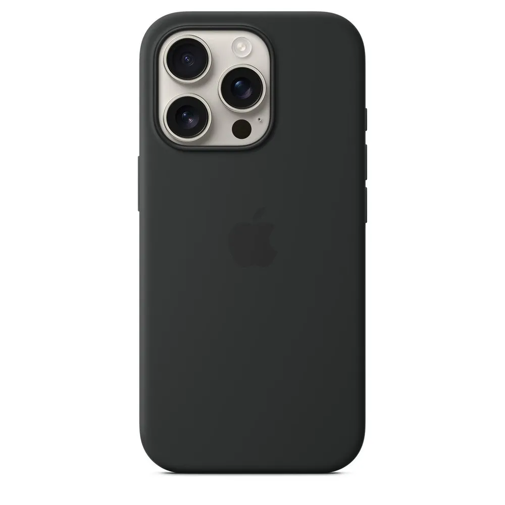картинка Чехол для iPhone 16 Pro Max Silicone case Full with MagSafe (Animation) Black от магазина КомпьютерЦентр