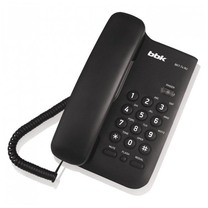 картинка Телефон BBK BKT-74 RU Black (BKT-74 RU B) от магазина КомпьютерЦентр